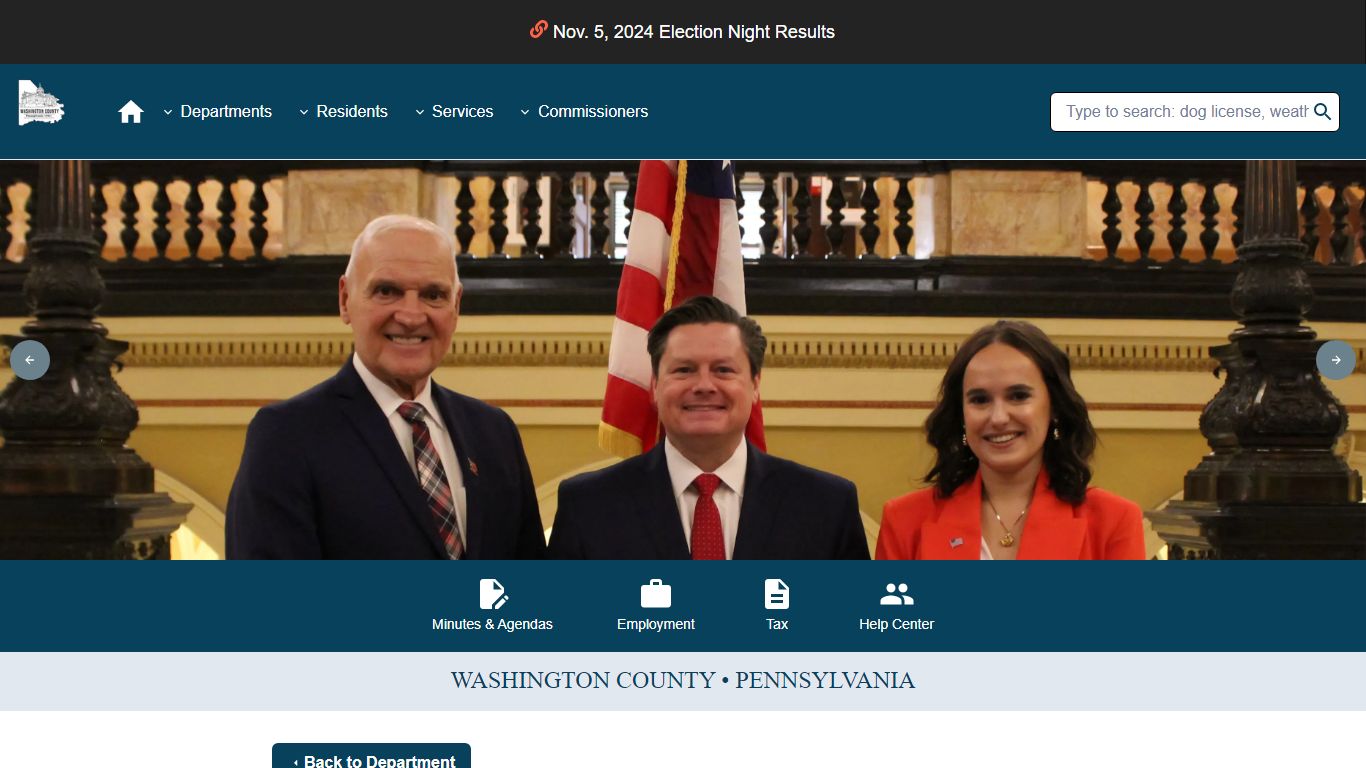 Washington County PA: Official Website